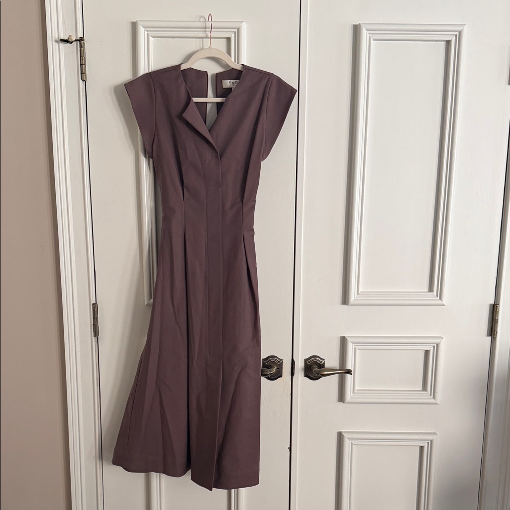 Nwt Sea New York Lennox Belted Modern Midi Dress